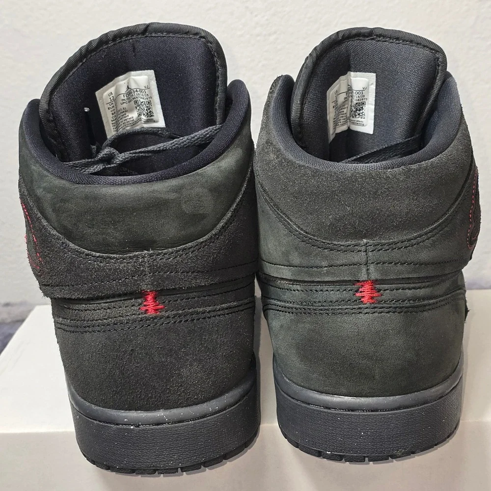 NIKE Jordan Air Jordan 1 Mid SE Craft‎ Anthracite Black Mens Size 12 FD8634-001